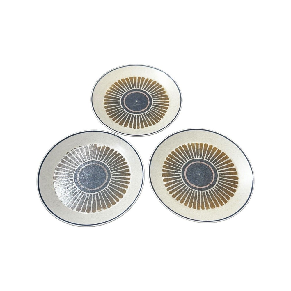 Set Of 3 Lenox Temper-Ware Percussion 10 1/2" Dinner Plate, Oven to Table, 1970s